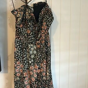 New Black floral backless maxi dress.  Brand new with tags, never worn.
